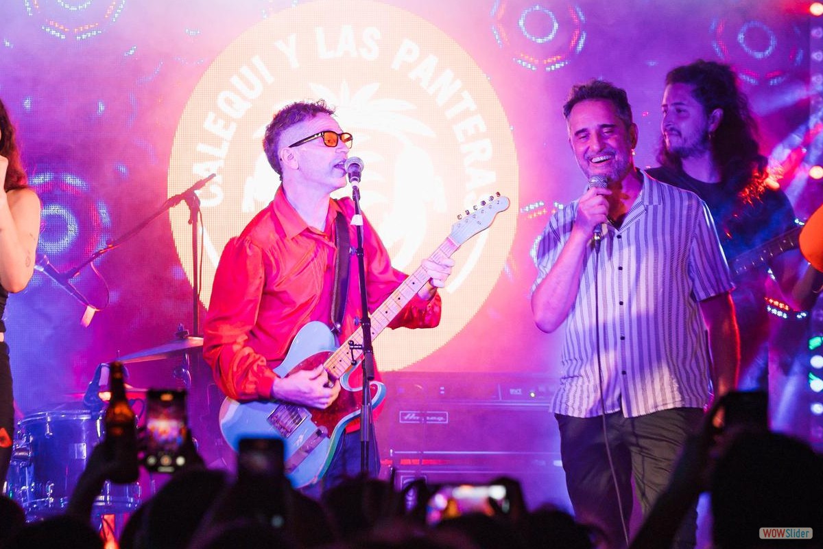 
Calequi y las Panteras con Jorge Drexler: Foto Rodrigo Mena Ruiz